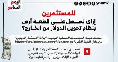 كيف تحصل على قطعة أرض بنظام تحويل الدولار من الخارج؟ إنفوجراف