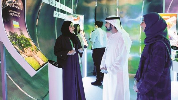 حمدان بن محمد يزور منصة «ابتكارات الحكومات الخلاقة»