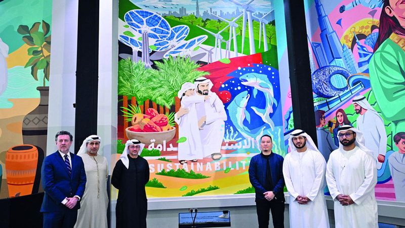 الامارات | جدارية بألوان الاستدامة تفوز بـ «جائزة الفنون» في دبي