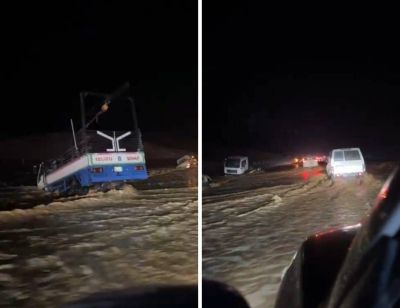 تراند اليوم : شاهد.. سيول تجرف السيارات بين الحفنة والطوقي بعد هطول الأمطار الغزيرة على الرياض