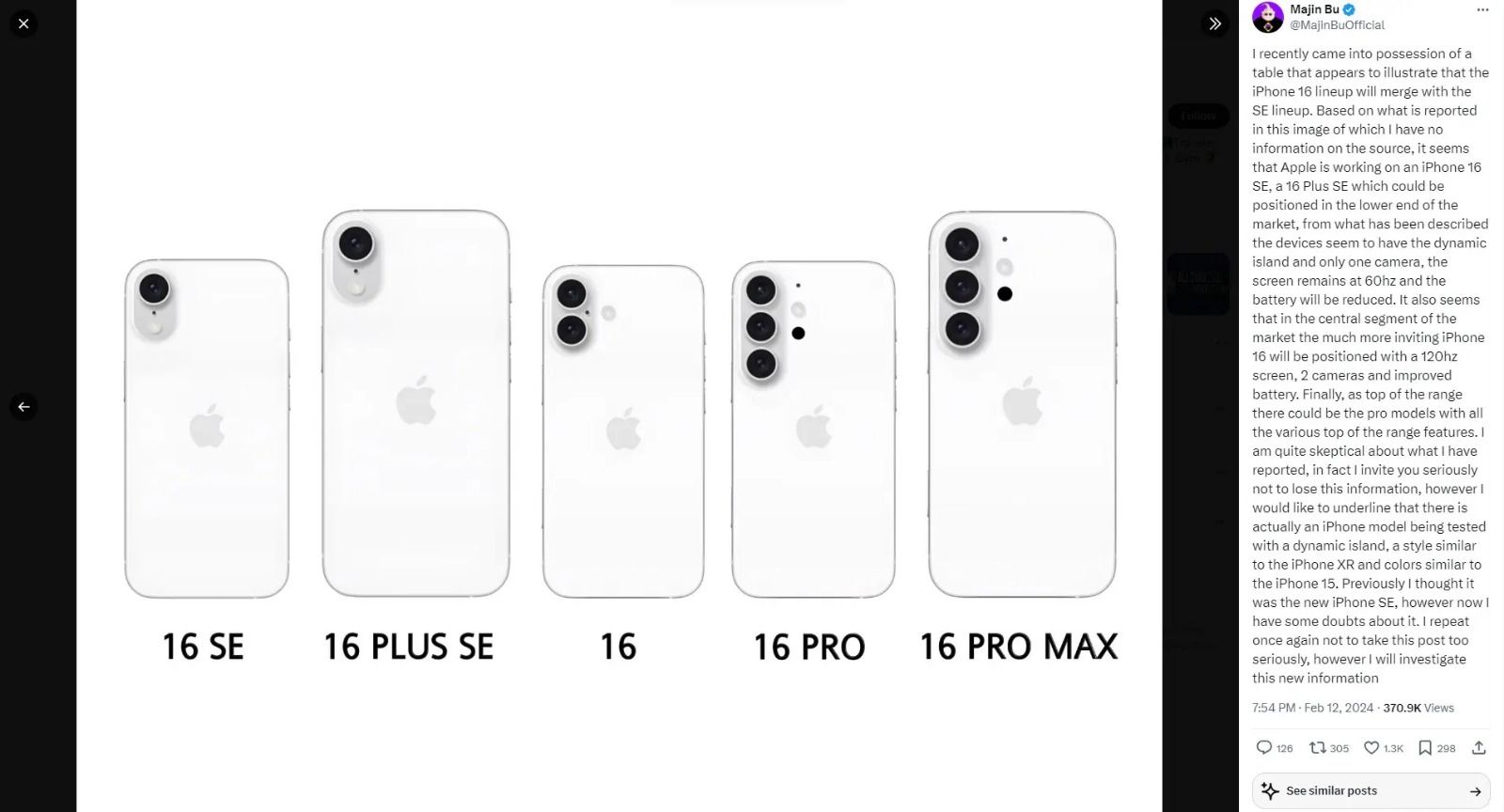 تكنولوجيا: تسريب: أبل تغير تصميم الكاميرا الخلفية بهواتف iPhone 16