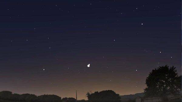 سماء الإمارات تشهد ظاهرة فلكية لكوكبي الزهرة والمريخ