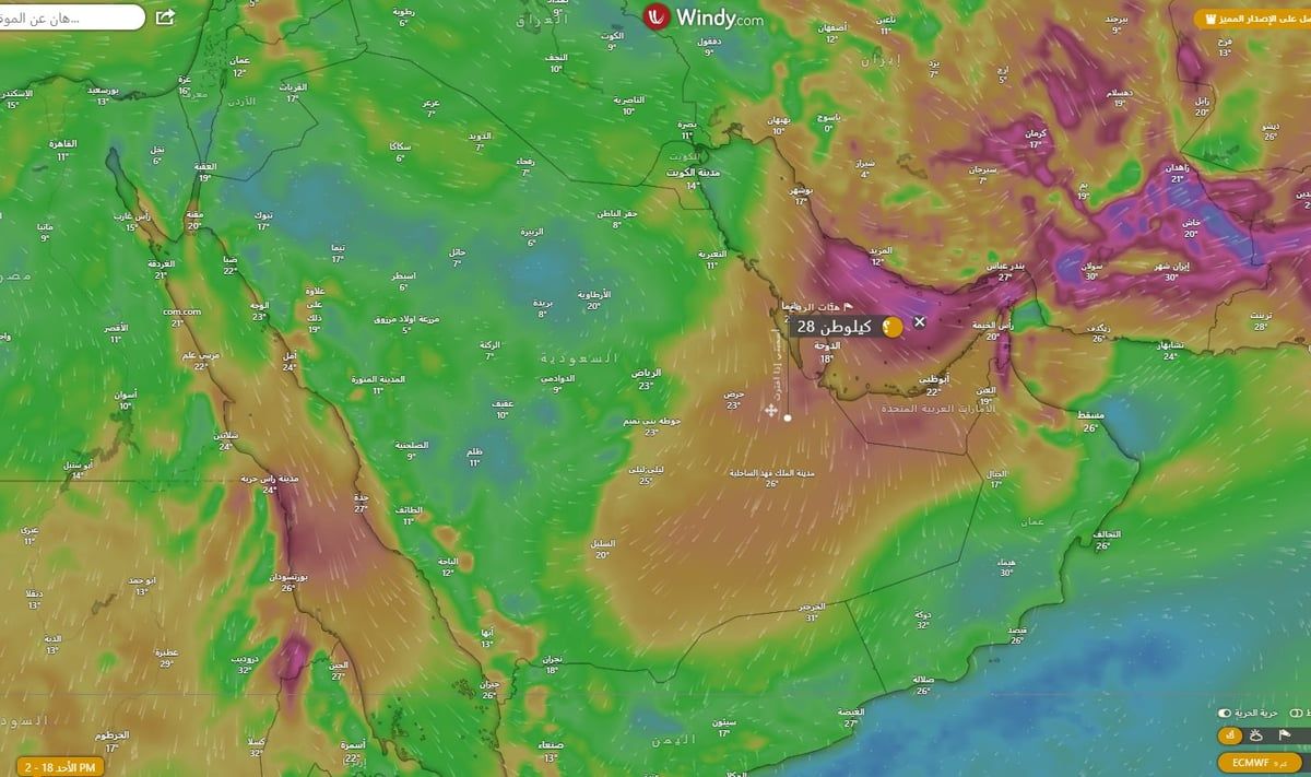هبات وطريف الأقل حرارة.. "الحصيني": أجواء باردة عدا جازان والأمطار هنا