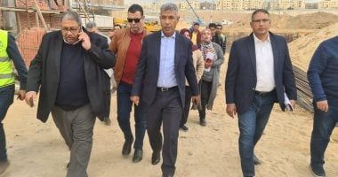 مسئولو المياه يتابعون سير العمل بمشروع تطوير الصرف بالهضبتين العليا والوسطى