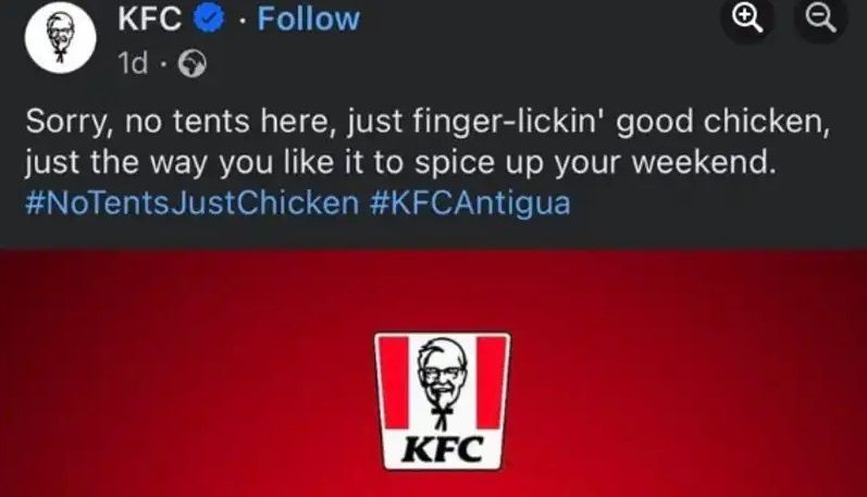 “لا خيام هنا”.. هل سخر إعلان “كنتاكي” من الفلسطينيين؟