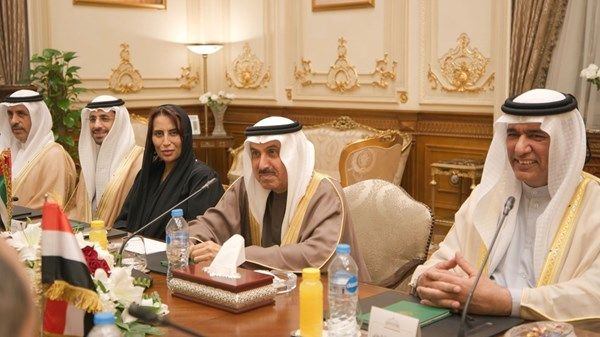 غباش يعقد جلسة مباحثات مع رئيس مجلس النواب المصري