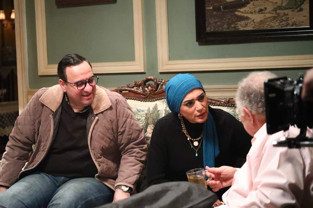 يحيي الفخراني وصلاح عبد الله فى كواليس عتبات البهجة استعدادًا لرمضان