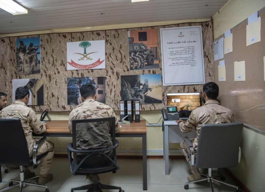 أعمال مركز القيادة في التمرين المشترك