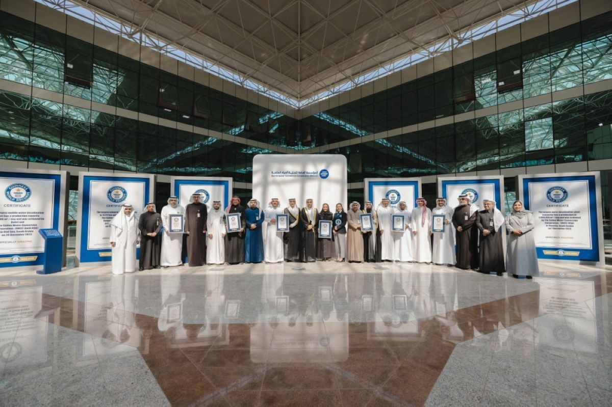 9 شهادات قياسية لتحلية المياه  في غينيس