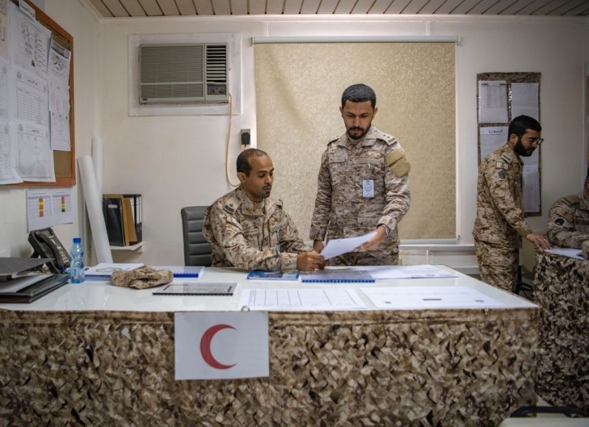 أعمال مركز القيادة في التمرين المشترك