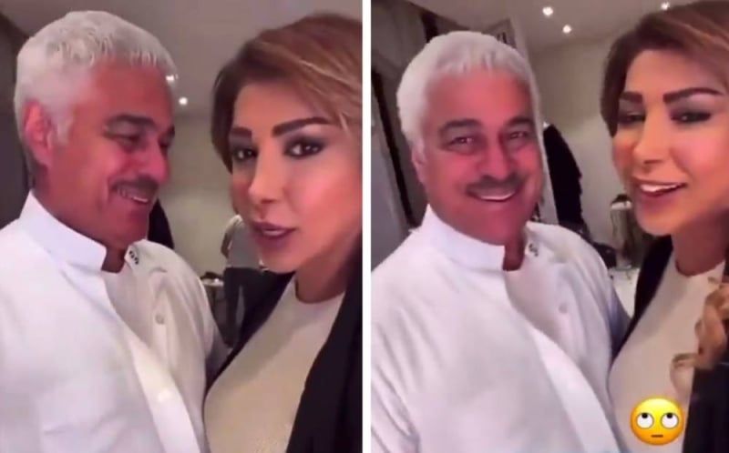 شاهد ردة فعل الفنانة اليمنية أروى لحظة مقابلتها الممثل إبراهيم الحربي