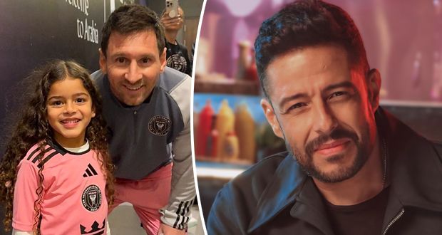 “لما شافها ندهلها”.. محمد حماقي يكشف كواليس صورة ابنته مع ميسي