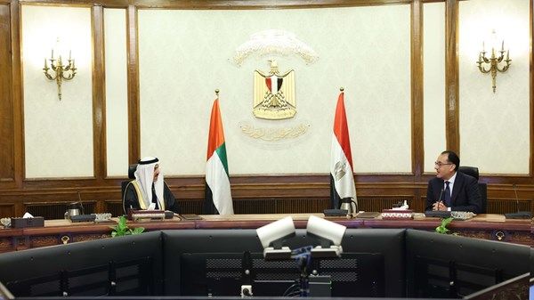 رئيس الوزراء المصري ورئيس «الوطني الاتحادي» يؤكدان تميّز علاقات البلدين الأخوية