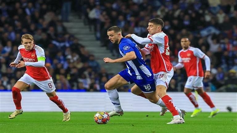 بورتو يحقق فوزاً قاتلاً على الارسنال في دوري أبطال أوروبا