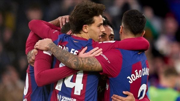 برشلونة يمطر شباك خيتافي برباعية ويقفز للوصافة