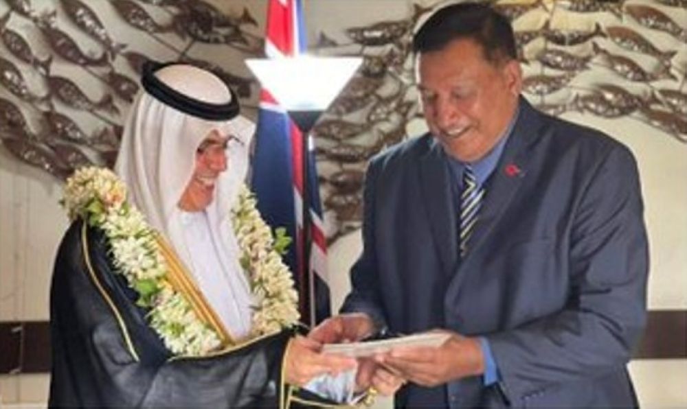 "أبا الخيل" يقدم أوراق اعتماده سفيراً غير مقيم لدى جزر كوك