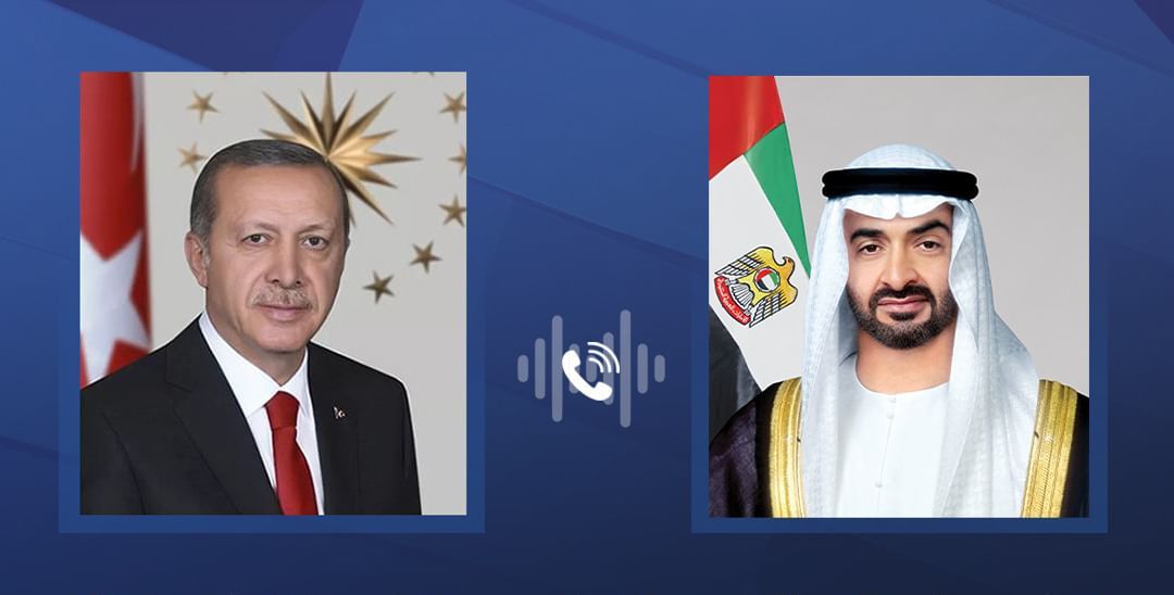 الامارات | رئيس الدولة والرئيس التركي يبحثان هاتفياً علاقات البلدين