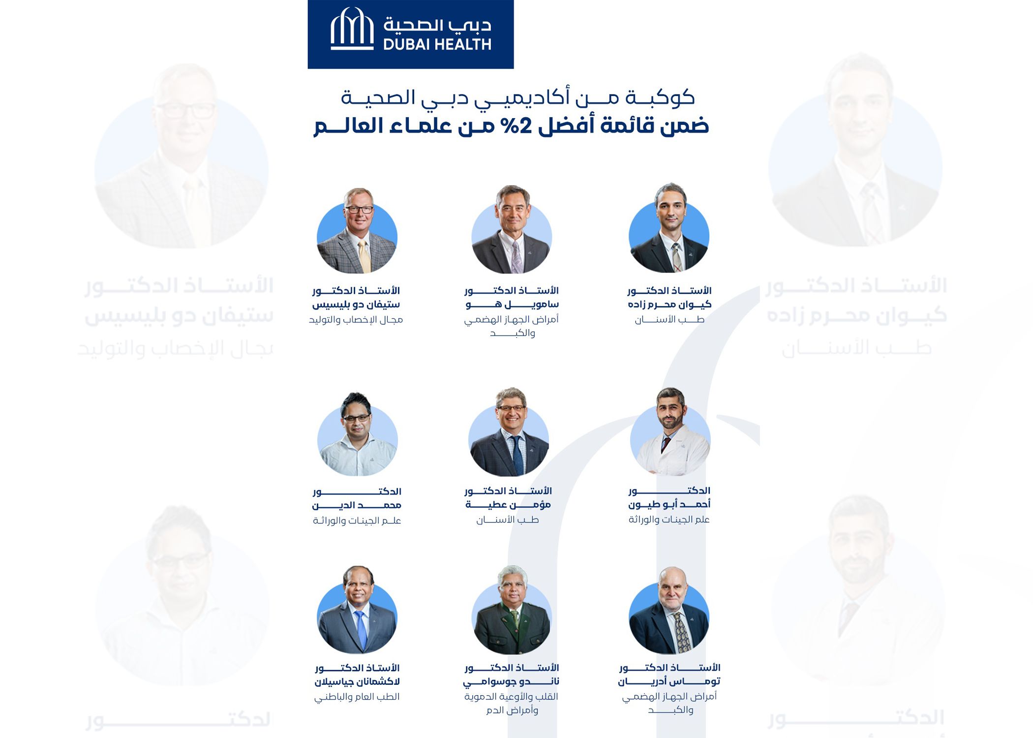 الامارات | إدراج علماء "دبي الصحية" ضمن قائمة أفضل 2% من العلماء بالعالم