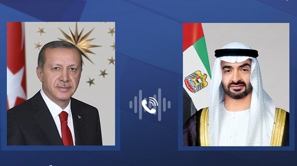 رئيس الدولة والرئيس التركي يبحثان علاقات البلدين