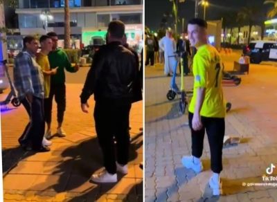 تراند اليوم : شاهد.. شبيه رونالدو يتجول في شوارع الرياض وتزاحم الشباب لالتقاط صور تذكارية معه