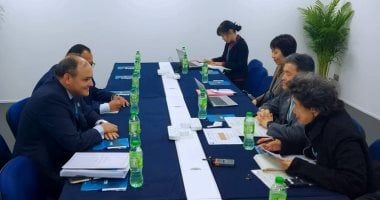 وزير الصناعة يعقد سلسلة لقاءات مع عدد من وزراء الدول الأعضاء بمنظمة التجارة العالمية