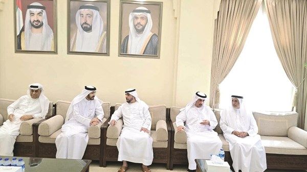 محمد بن سعود القاسمي يعزي في وفاة سعيد المري