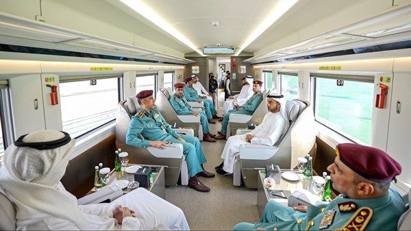 قائد عام الدفاع المدني يطلع على مستجدات سير العمليات التشغيلية لقطار الاتحاد للبضائع