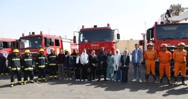 الحماية المدنية بسوهاج تستقبل زيارة من أطفال الروضة