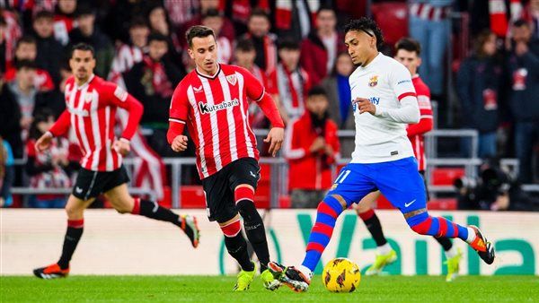 برشلونة يتعادل سلبيا مع أتلتيك بيلباو في الشوط الأول