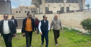 رئيس دمياط الجديدة يتفقد أعمال تأهيل مبنى المطعم بالحديقة المركزية والمركز التكنولوجى