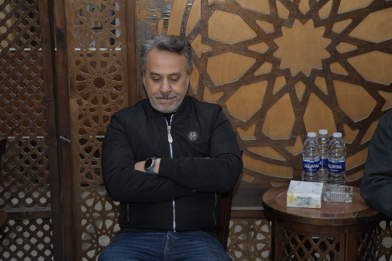 عزاء حلمي بكر|ملامح الحزن تسيطر على وزيرة الثقافة نيفين الكيلاني