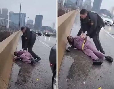 تراند اليوم : شاهد.. شرطي أمريكي يعتدي على رجل من "أصول أفريقية" في ولاية فيلادلفيا