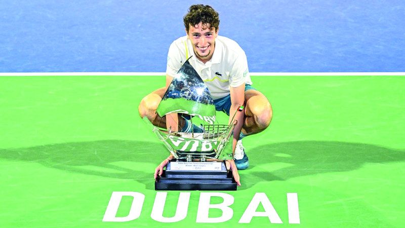 الامارات | 3 أرقام قياسية للفرنسي أومبير بعد التتويج بلقب «تنس دبي»