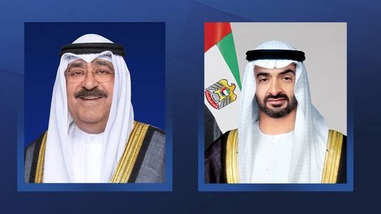 رئيس الدولة وأمير الكويت يبحثان علاقات البلدين وتعزيز العمل الخليجي المشترك