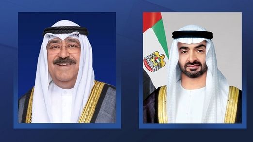 جرت له مراسم استقبال رسمية.. رئيس الدولة يستقبل أمير الكويت في قصر الوطن