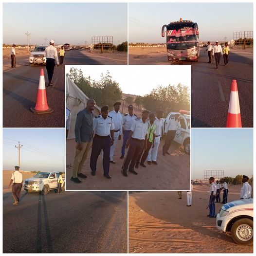 المرور السريع بالولاية الشمالية يفتتح قطاع كريمة