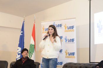 إيناس الجرمقاني وزياد برجي يطلقان مسابقة "IAAF AWARDS" في ثانوية بعقلين الرسمية