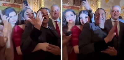 تراند اليوم : شاهد.. الفنان المصري "محمد فؤاد " يخبئ ابنته عن التصوير كي لاتصاب بالحسد
