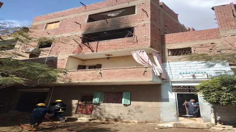 اندلاع حريق فى منزل بأبو النمرس