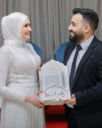عقد قران زميلنا في موقع "الفن" المصور عمر طبارة على الدكتورة راغدة الأروادي-بالصور