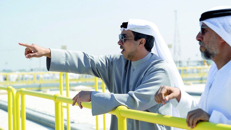 الامارات | منصور بن زايد يفتتح محطة «نقاء» لتحلية مياه البحر في أم القيوين