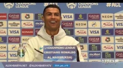 تراند اليوم : شاهد.. كريستيانو يتحدث بالعربية قبل مواجهة العين:«غدًا ريمونتادا إن شاء الله»