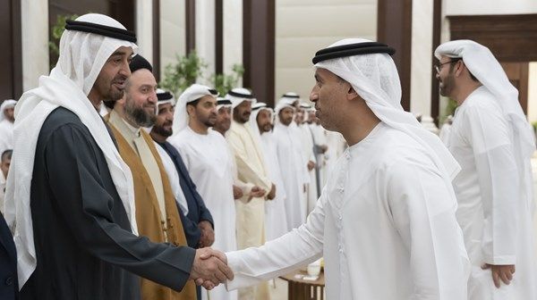 رئيس الدولة يستقبل وفد المجلس الوطني الاتحادي بمناسبة شهر رمضان المبارك