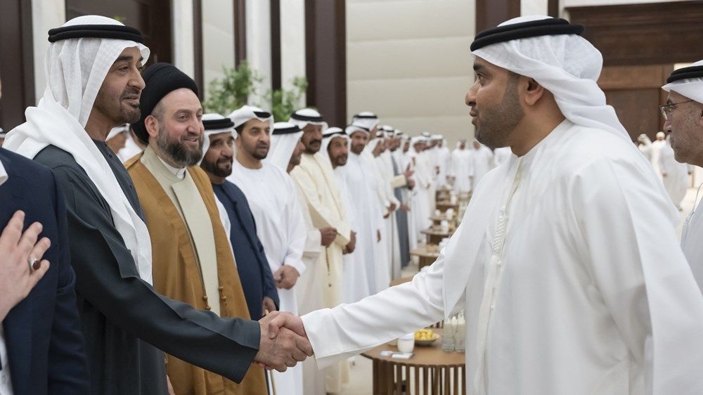 رئيس الدولة يستقبل وفد المجلس الوطني الاتحادي بمناسبة شهر رمضان المبارك