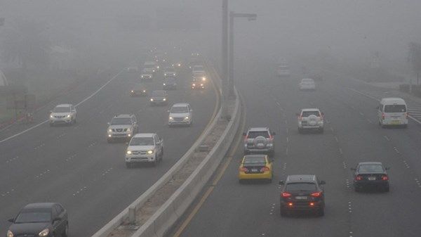 فرصة تشكل الضباب وتدني مدى الرؤية