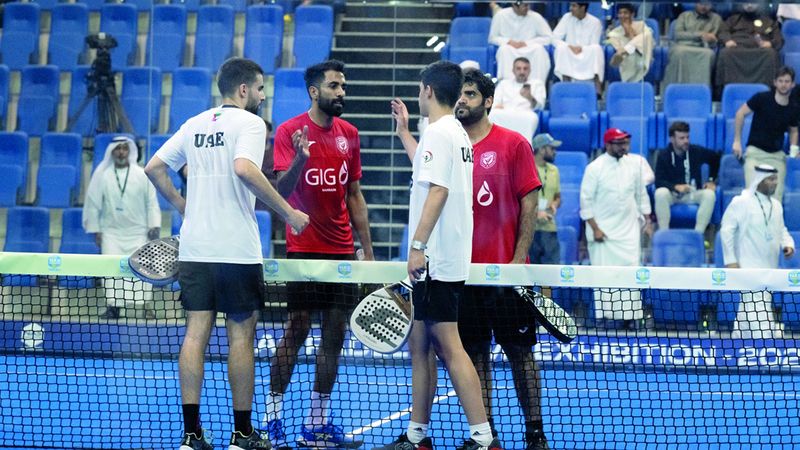 الامارات | فريق الإمارات يتفوق على البحرين في «البادل تنس»