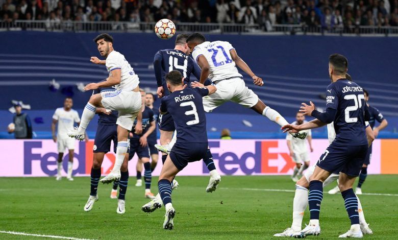 رباعي ريال مدريد يواجه خطر الغياب أمام مانشستر سيتي في دوري أبطال أوروبا