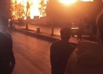 حريق كبير يتسبب بإيقاف مسلسل شهير