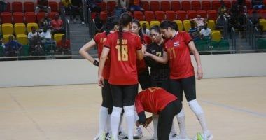 منتخب مصر لسيدات الطائرة يهزم غانا 3/ 0 فى دورة الألعاب الأفريقية