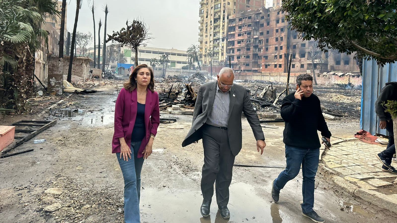 وزيرة الثقافة عن حريق استوديو الأهرام: هناك لغط كبير في المعلومات حول الحادث